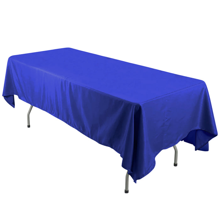 60"x126" Royal Blue Polyester Rectangular Tablecloth