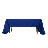 Royal Blue Seamless Premium Polyester Rectangular Tablecloth 220GSM 60x126inch