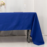 Royal Blue Seamless Premium Polyester Rectangular Tablecloth 220GSM 60x126inch