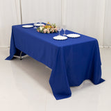 Royal Blue Seamless Premium Polyester Rectangular Tablecloth 220GSM 60x126inch