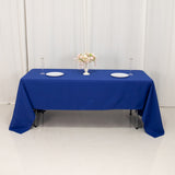 Royal Blue Seamless Premium Polyester Rectangular Tablecloth 220GSM 60x126inch