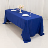 Royal Blue Seamless Premium Polyester Rectangular Tablecloth 220GSM 60x126inch