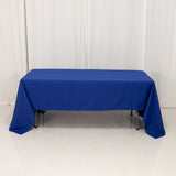 Royal Blue Seamless Premium Polyester Rectangular Tablecloth 220GSM 60x126inch