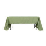 60x126inch Sage Green Seamless Premium Polyester Rectangular Tablecloth - 220GSM