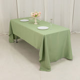 60x126inch Sage Green Seamless Premium Polyester Rectangular Tablecloth - 220GSM