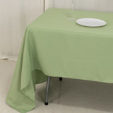 60x126inch Sage Green Seamless Premium Polyester Rectangular Tablecloth - 220GSM