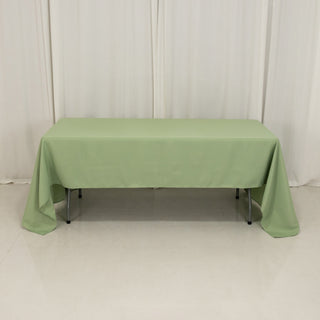 <h3 style="margin-left:0px;"><span style="background-color:transparent;color:#000000;">Elegant Sage Green Polyester Rectangular Tablecloth for Any Event</span>