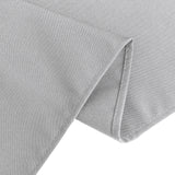 Silver Premium Polyester Rectangular Tablecloth 220GSM 60x126inch