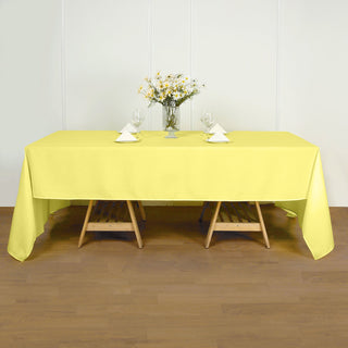 Brighten Up Your Event with a Yellow Polyester Tablecloth