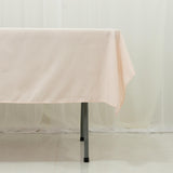 Polyester Tablecloth 60×84inch Blush – Rectangle, Washable & Wrinkle-Resistant, Perfect for Parties