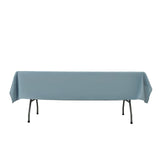 Blue folding table with a smooth surface and sturdy legs