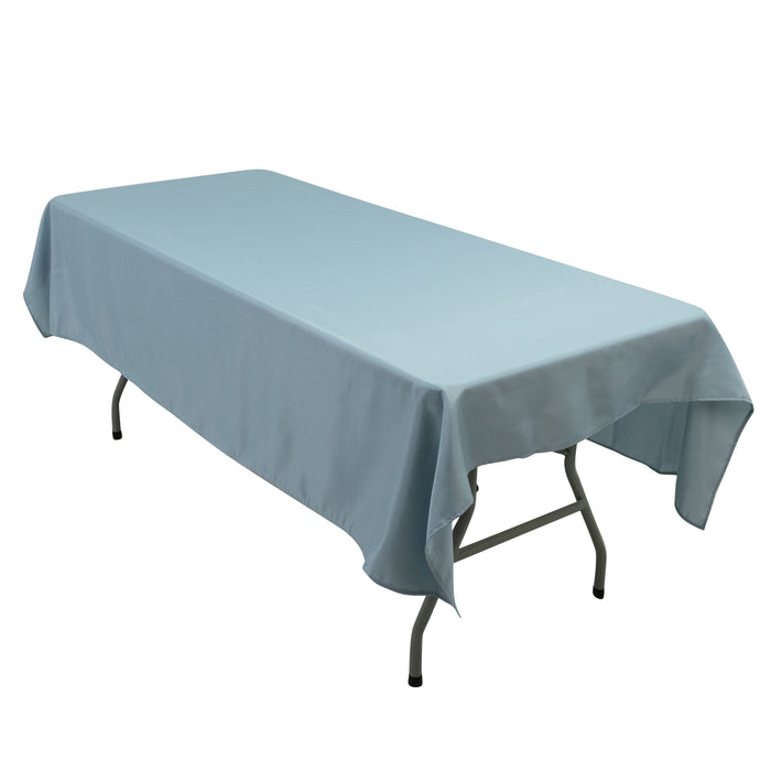 Polyester Tablecloth 60×84 Dusty Blue – Rectangle, Washable & Wrinkle-Resistant