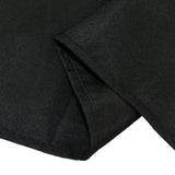 Polyester Tablecloth 60×84inch Black Rectangle, Washable & Wrinkle-Resistant, Perfect for Parties