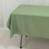 Polyester Tablecloth 60×84inch Dusty Sage Green – Rectangle, Washable & Wrinkle-Resistant, Perfect