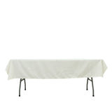 Polyester Tablecloth 60×84 Ivory – Rectangle, Washable & Wrinkle-Resistant, Perfect for Parties