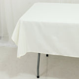 Polyester Tablecloth 60×84 Ivory – Rectangle, Washable & Wrinkle-Resistant, Perfect for Parties
