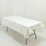 Polyester Tablecloth 60×84 Ivory – Rectangle, Washable & Wrinkle-Resistant, Perfect for Parties
