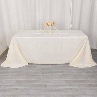 Transform Your Event with Ivory Seamless Polyester