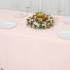 90x132inch Blush Rose Gold 200 GSM Seamless Premium Polyester Rectangular Tablecloth