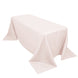 90x132inch Blush Rose Gold 200 GSM Seamless Premium Polyester Rectangular Tablecloth