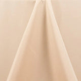 90x132inch Beige Seamless Premium Polyester Rectangular Tablecloth - 200GSM#whtbkgd