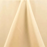 90x132inch Beige Seamless Premium Polyester Rectangular Tablecloth - 200GSM#whtbkgd