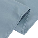 90x132inch Dusty Blue Seamless Premium Polyester Rectangular Tablecloth - 220GSM for 6 Foot Table