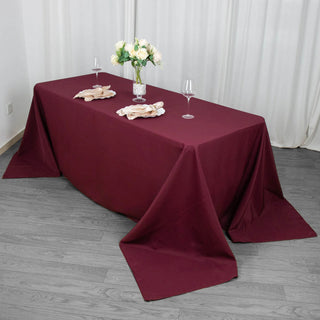 Elevate Your Event Decor with the Burgundy Tablecloth