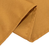 90x132inch Gold Seamless Premium Polyester Rectangular Tablecloth - 220GSM for 6 Foot Table