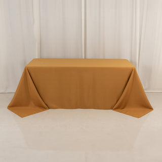 <h3 style="margin-left:0px;"><strong>Elegant Gold Premium Polyester Rectangular Tablecloth</strong>