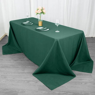 Add Elegance to Your Event with the Hunter Emerald Green Premium Polyester Tablecloth