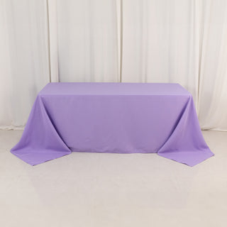 <h3 style="margin-left:0px;"><strong>Elegant Lavender Lilac Premium Polyester Rectangular Tablecloth</strong>