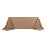 90x132inch Nude Seamless Premium Polyester Rectangular Tablecloth - 220GSM for 6 Foot Table