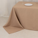 90x132inch Nude Seamless Premium Polyester Rectangular Tablecloth - 220GSM for 6 Foot Table