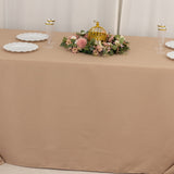 90x132inch Nude Seamless Premium Polyester Rectangular Tablecloth - 220GSM for 6 Foot Table