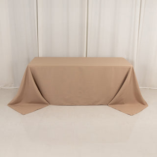 <h3 style="margin-left:0px;"><strong>Elegant Nude Premium Polyester Rectangular Tablecloth</strong>