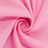 90x132inch Pink Seamless Premium Polyester Rectangular Tablecloth - 220GSM for 6 Foot Table