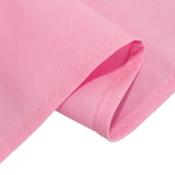 90x132inch Pink Seamless Premium Polyester Rectangular Tablecloth - 220GSM for 6 Foot Table