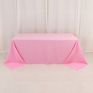 <h3 style="margin-left:0px;"><strong>Elegant Pink Premium Polyester Rectangular Tablecloth</strong>