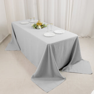 <h3 style="margin-left:0px;"><strong>Versatile Silver Rectangular Tablecloth</strong>