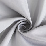 Silver Seamless Premium Polyester Rectangular Tablecloth 220GSM 90x132inch for 6 Foot Table