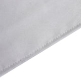 Silver Seamless Premium Polyester Rectangular Tablecloth 220GSM 90x132inch for 6 Foot Table 