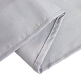 Silver Seamless Premium Polyester Rectangular Tablecloth 220GSM 90x132inch for 6 Foot Table 