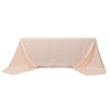 90x156inch Blush Rose Gold Seamless Premium Polyester Rectangular Tablecloth - 200GSM