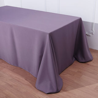 Create an Unforgettable Event with the Violet Amethyst Seamless Polyester Tablecloth