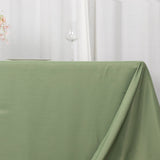 90x156inch Eucalyptus Sage Green 200 GSM Seamless Premium Polyester Rectangular Tablecloth