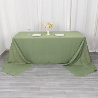 Add Elegance to Your Event with the Dusty Sage Green Tablecloth