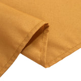 Gold Seamless Premium Polyester Rectangular Tablecloth 220GSM 90"x156inch for 8 Foot Table