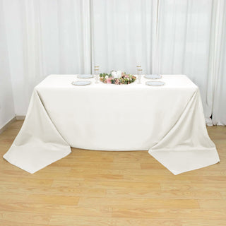 Enhance Your Event Decor with an Ivory Tablecloth