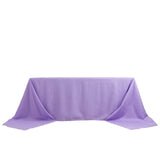 Lavender Lilac Seamless Premium Polyester Rectangular Tablecloth - 220GSM for 8 Foot